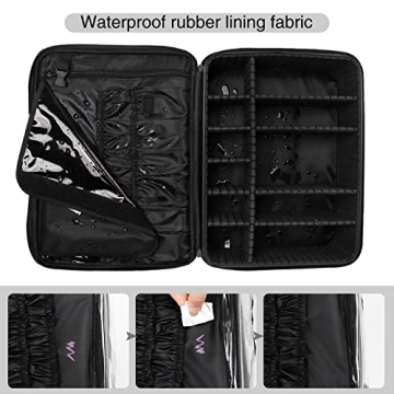 Relavel Extra Large Professional Makeup Organizer Bag