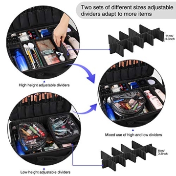 Relavel Extra Large Professional Makeup Organizer Bag