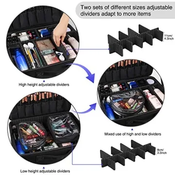 Relavel Extra Large Professional Makeup Organizer Bag