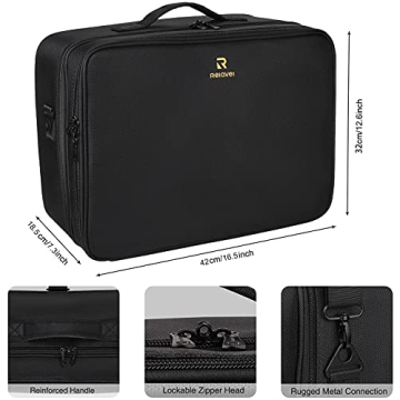 Relavel Extra Large Professional Makeup Organizer Bag