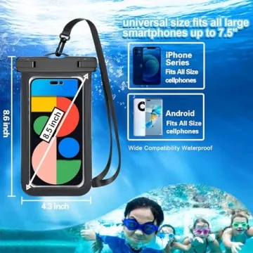 Multicolor Waterproof Phone Case for Beach and Outdoors
