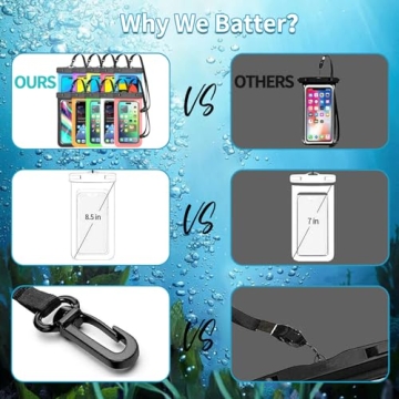 Multicolor Waterproof Phone Case for Beach and Outdoors