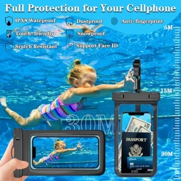 Multicolor Waterproof Phone Case for Beach and Outdoors
