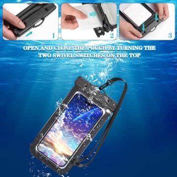 Multicolor Waterproof Phone Case for Beach and Outdoors