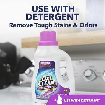 OxiClean Odor Blasters Odor and Stain Remover Laundry Booster Liquid, 50 fl oz