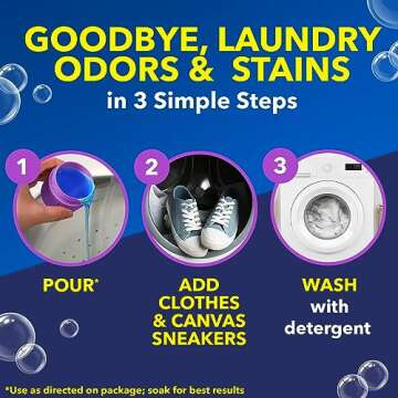 OxiClean Odor Blasters Odor and Stain Remover Laundry Booster Liquid, 50 fl oz