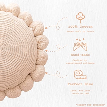 Shop Banilla Bohemian Round Pillow Cover - Elegant Home Decor