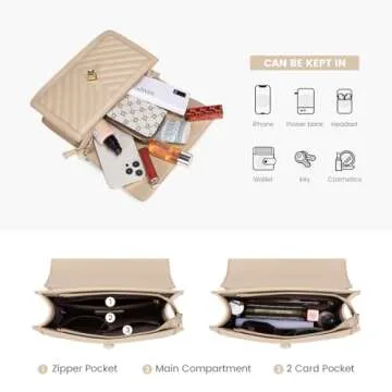 LOVEVOOK Quilted Crossbody Bags in Trendy Style