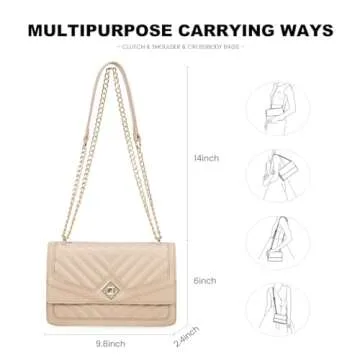 LOVEVOOK Quilted Crossbody Bags in Trendy Style