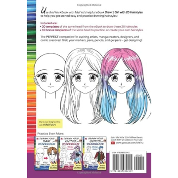 Design Your Hair Workbook: Anime Templates for Aspiring Artists