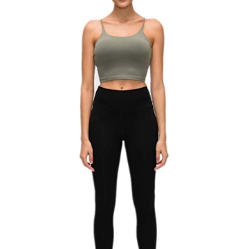 Lemedy Padded Sports Bra for Women in Olive Green