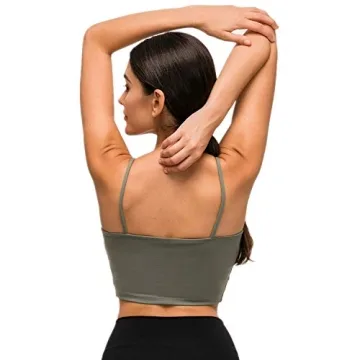 Lemedy Padded Sports Bra for Women in Olive Green