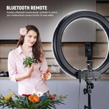 High Brightness NEEWER 18" Ring Light Kit for All