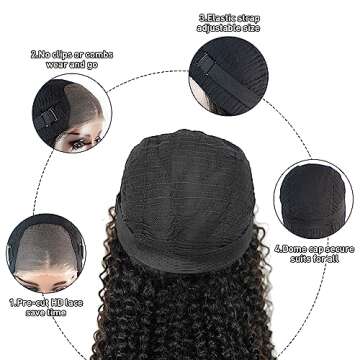 Effortless Kinky Curly Glueless Wig for All Ages