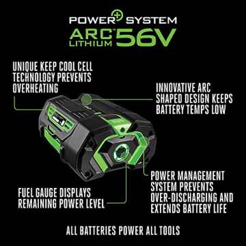 EGO Power+ BA2242T 56-Volt 4.0Ah Battery with Upgraded Fuel Gauge