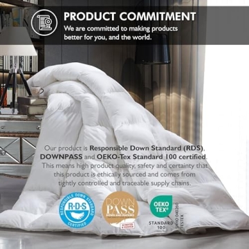 Luxurious Goose Down King Comforter for Ultimate Comfort