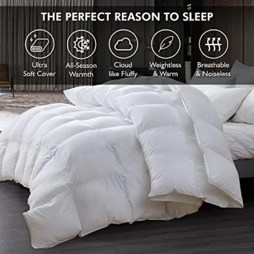 Luxurious Goose Down King Comforter for Ultimate Comfort
