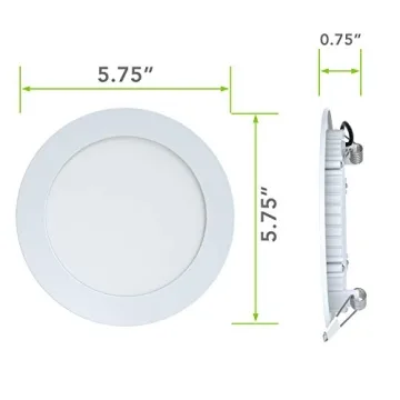 5 Pack Slim Dimmable LED Recessed Ceiling Light 720 Lumen