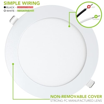 5 Pack Slim Dimmable LED Recessed Ceiling Light 720 Lumen