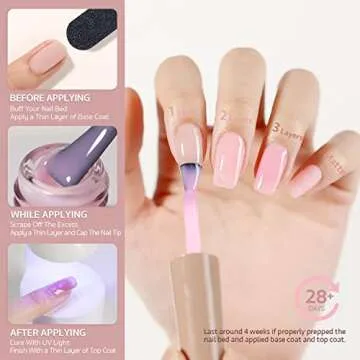 GAOY Hot Pink Gel Nail Polish - 16ml for DIY Manicures