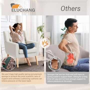 WACASA Mid Century Modern Accent Chair for Stylish Living