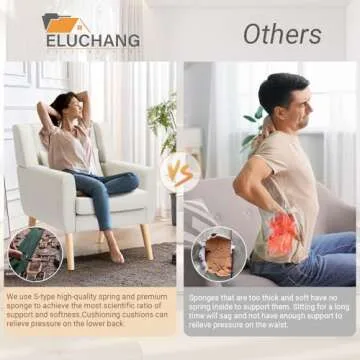 WACASA Mid Century Modern Accent Chair for Stylish Living