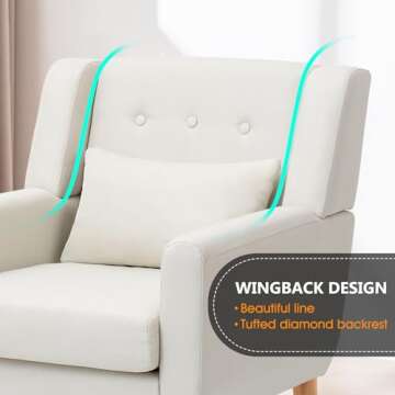 WACASA Mid Century Modern Accent Chair for Stylish Living
