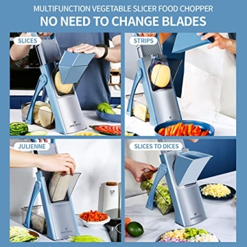 ONCE FOR ALL Upgrade Safe Mandoline Slicer Plus - SkyBlue