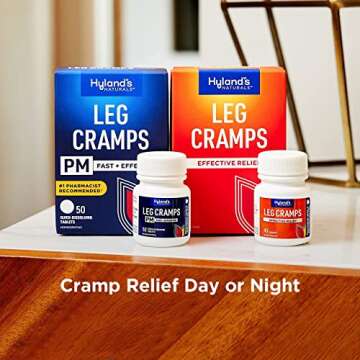 Hyland's Leg Cramp Tablets, Natural Relief of Calf, Leg and Foot Cramp, Quick Dissolving Tablets, 100 Count