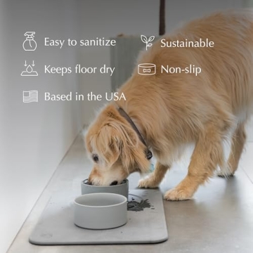 Dorai Home Dog Bowl Stone Base – Non-Slip Quick-Drying Mat