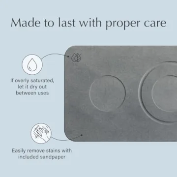 Dorai Home Dog Bowl Stone Base – Non-Slip Quick-Drying Mat