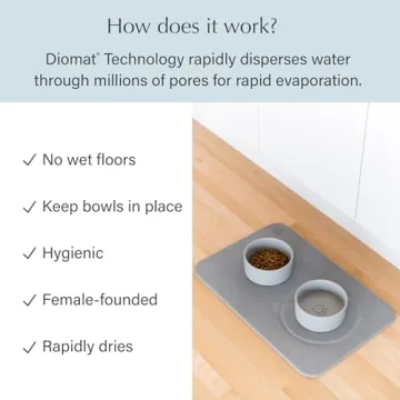 Dorai Home Dog Bowl Stone Base – Non-Slip Quick-Drying Mat