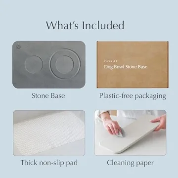 Dorai Home Dog Bowl Stone Base – Non-Slip Quick-Drying Mat
