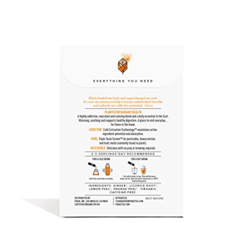 Pique Organic Ginger Digestion Elixir Caffeine-Free Herbal Tea