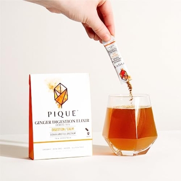 Pique Organic Ginger Digestion Elixir Caffeine-Free Herbal Tea