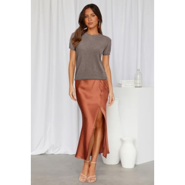 Shop Arach&Cloz Women's Summer Short Sleeve Sweater Now