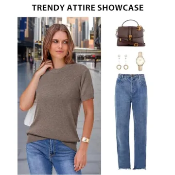 Shop Arach&Cloz Women's Summer Short Sleeve Sweater Now