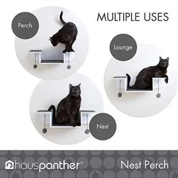 Primetime Petz Hauspanther Nest Perch - Stylish Wall-Mounted Cat Bed
