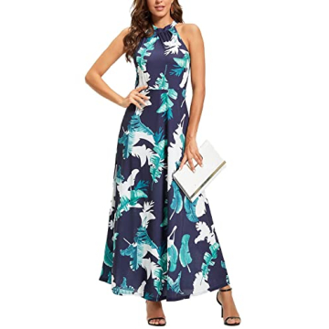 Beautiful Floral Maxi Dress for Summer Weddings and Parties