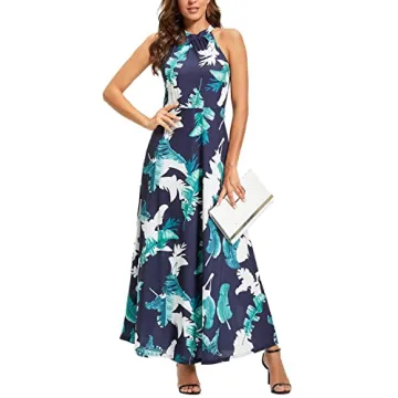 Beautiful Floral Maxi Dress for Summer Weddings and Parties