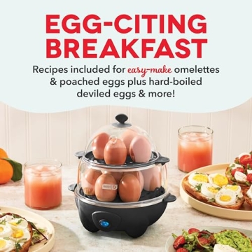 DASH Deluxe Rapid Egg Cooker for Perfect Eggs Every Time