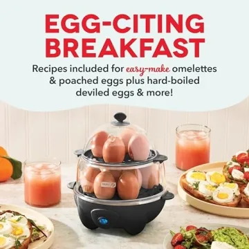 DASH Deluxe Rapid Egg Cooker for Perfect Eggs Every Time