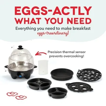 DASH Deluxe Rapid Egg Cooker for Perfect Eggs Every Time