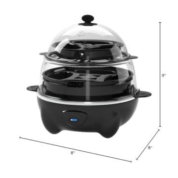 DASH Deluxe Rapid Egg Cooker for Perfect Eggs Every Time