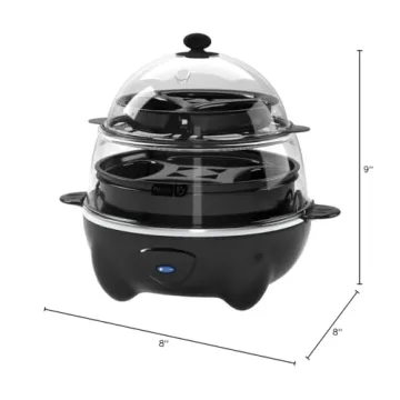 DASH Deluxe Rapid Egg Cooker for Perfect Eggs Every Time