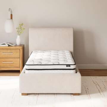 Signature Design by Ashley Twin Size Chime 8 Inch Medium Firm Innerspring Mattress with Pressure Rel...