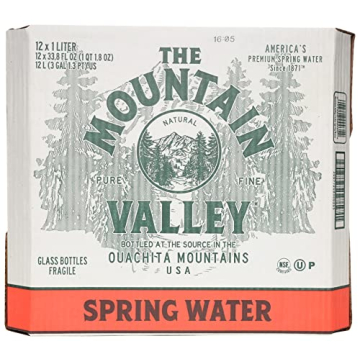 Mountain Valley Spring Water in Eco-Friendly Glass Bottles