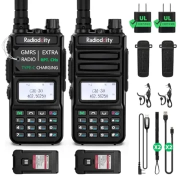 Reliable Radioddity GM-30 GMRS Handheld Radio Duo - Versatile Communication for Outdoor Adventures