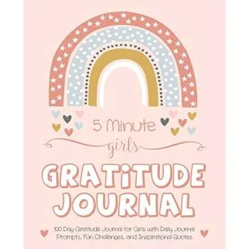 5 Minute Girls Gratitude Journal: 100 Day Gratitude Journal for Girls with Daily Journal Prompts, Fu...