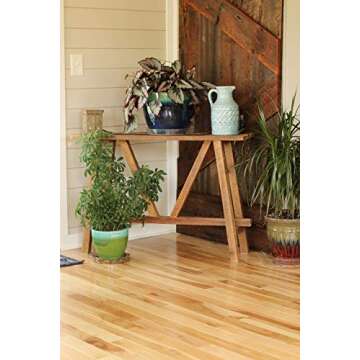 Rustic Console Table made from Reclaimed Wood, Narrow Footprint